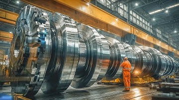 From Liquid Steel to Railway Wheels - Inside Modern Heavy Duty Production Mills - Amazing Technology