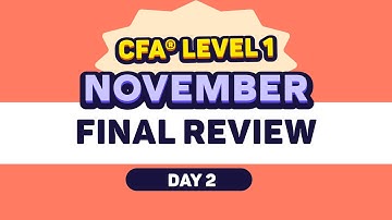 [REVISION DAY 2] CFA Level 1 November 2025: FINAL REVIEW SESSION Quantitative Methods Explained WSN