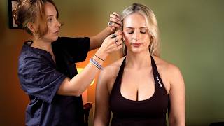 Download lagu ASMR chiropractor assessment adjustments with posture fixing and skin pulling