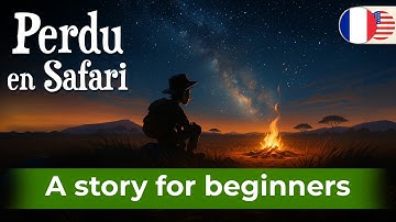 Simple French Story for beginners -  Perdu en Safari (A1-A2)