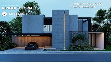 D5 RENDER 2.11 RENDERING RELAISTA TUTORIAL OUTSIDE SCENE + A.I