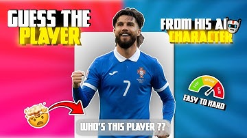 Guess the Real Footballer From AI Character! Ultimate Football Quiz Challenge🤯