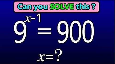 Solve Exponential Equations with Logarithms | Maths Olympiad Preparation