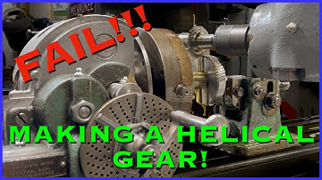 Cutting a Helical Gear with the DRDRO and a Servo Driven Dividing Head