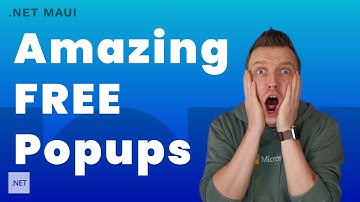 Amazing Free Popup Controls for MAUI by UXDivers: Toast, Forms, Custom