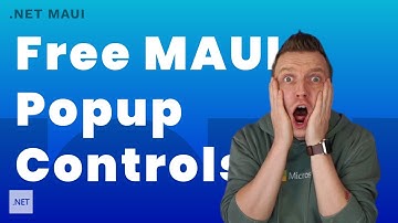 Beautiful Free Popup Controls for .NET MAUI