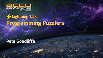 Programming Puzzles - Programming Challenge - Pete Goodliffe - ACCU 2025 Short Talks