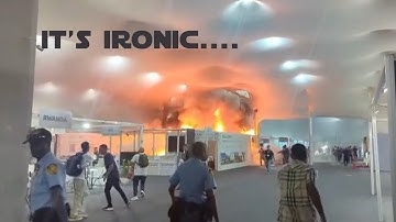 Brand tijdens COP30 Klimaatconferentie - Ironisch.....