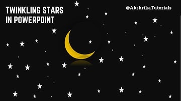 How to Make Twinkling Stars in MS PowerPoint | Animated Night Sky | PowerPoint Animation