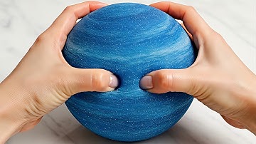 Fluffy Planets AI ASMR Squeezing and Crushing Video 🌍 Oddly Satisfying