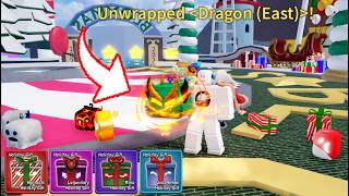 OMG🎁..I Unwrapped Dragon (East) Fruit from Holiday Gift! Blox Fruits