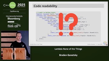 Lightning Talk: Lambda None of the Things - Braden Ganetsky - C++Now 2025