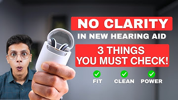 Bought NEW hearing aids? And Speech is still not clear? 3 solutions you should know to solve