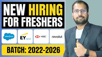 Salesforce & EY New Hiring Announced | Cognizant, HSBC, Revolut, verisk Jobs | Apply Now