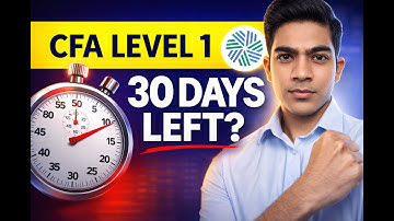 How to clear CFA Level 1 in 1 Month (30 Days) | Clear CFA L1