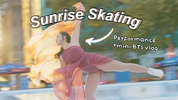 Figure Skating at Sunrise: My First Outdoor Ice Skating Shoot! (Performance + BTS)