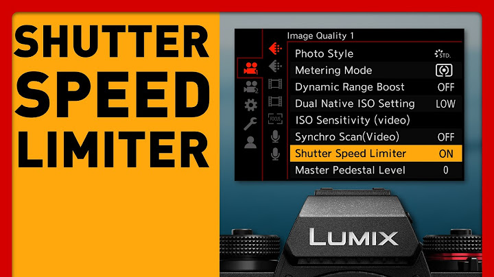 Ep 10 Shutter Speed Limiter — Achieve or Avoid the Smeary Shutter Look