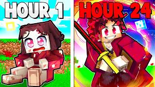 I Survived 24 Hours as YORIICHI in Demon Slayer Minecraft