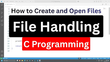 What are Files & How to Create and Open them : File Handling Introduction in C Language