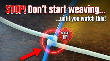 2 Minutes to Master the Simple Cross Knot Weaving Technique | Basketora Tutorial