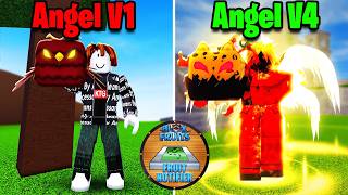 Fully Awakening Angel V4 With ONLY Fruits I Find (Blox Fruits)