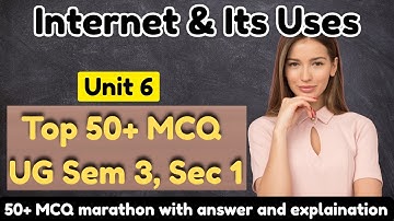💻 SEC 1 Unit 6 – Internet and Its Uses | 50+ MCQs with Answers | Elementary Computer Applications
