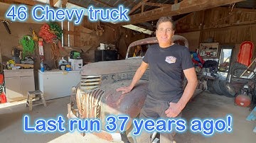 1946 Chevy truck in a barn for 37 years! Will it run?