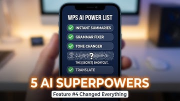 5 WPS AI Features to SUPERCHARGE Your Document Productivity