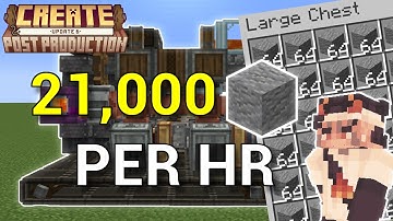 How to Build an OVERPOWERED Andesite Farm in Create 6 | Create Mod 6.0 Block-By-Block Tutorial