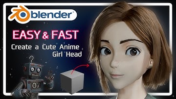 ULTIMATE EASY: Blender Character Modeling (Low-Poly Sculpting + NEW Hair System)