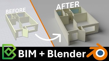 Photorealistic 3D Buildings (BIM) in 20 mins using Blender IFC and Bonsai