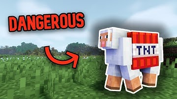 Minecraft but Passive Mobs Explode