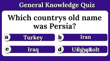 ONLY SENIORS WITH HIGH IQ CAN SCORE ABOVE 18 | 30 General Knowledge Trivia Questions