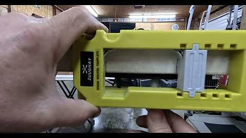 DOOR HINGE ROUTER JIG KIT;  EASY TO USE AND CHEAP!