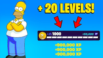 NEW BEST LEGIT *NO TIMER* FORTNITE XP MAP to FARM & LEVEL UP FAST in SEASON SIMPSONS ! (700,000!)