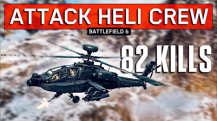 BF6 Attack Helicopter Gameplay 82 Kills | Pilot & Gunner POV | Open Beta