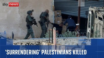 Israeli forces kill two Palestinian men in West Bank after they appear to surrender
