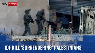 Israeli forces kill two Palestinian men in West Bank after they appear to surrender