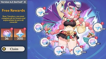 NEW UPDATE! HOW TO GET 36 FREE PULLS FOR VARESA & XILONEN IN 6.2 2ND HALF - Genshin Impact