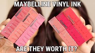 MAYBELLINE Vinyl Ink Lipsticks   WEAR TEST