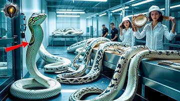 How MILLIONS of PYTHONS Are Bred and Processed 🐍 | THE MASSIVE INDUSTRY OF ANIMAL LUXURY 💎