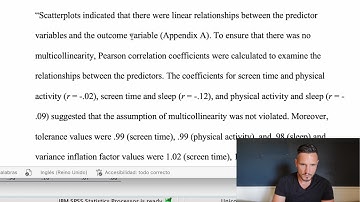 Multiple Linear Regression on SPSS (2025) With an Example Results Section