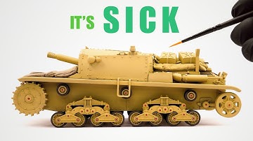 The Tamiya 1/35 Semovente is Sick! – First Paint & Highlights -Model Tank Painting