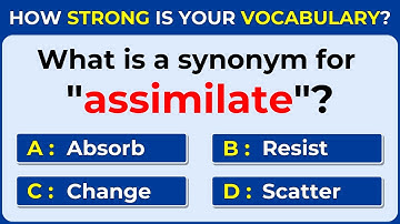 How Strong Is Your Vocabulary? Only 4% Can Score 30/30! Synonyms | #challenge 66