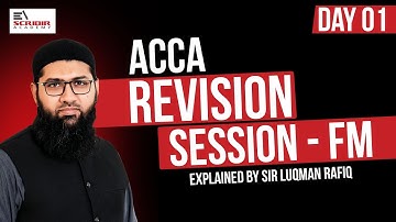 ACCA | Revision Session Day - 1 | December 2025 | FM | Escribir Academy