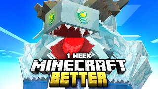 We Survived 1 WEEK In Better Minecraft For The First Time Ever! (FULL MOVIE)