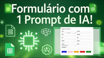Incrível! Um Único Prompt Gerou Todo Este Formulário no Google Sheets!