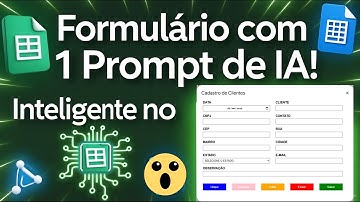 IA Cria um Formulário Profissional no Google Planilhas com Apenas Um Comando!