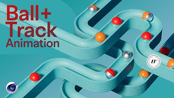Everything on Ball + Track Animation in Cinema4D within 8 minutes! Procedural Setup