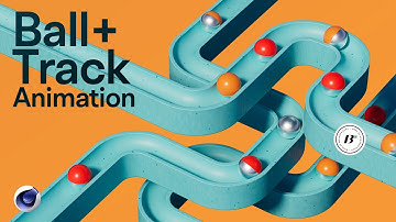 Everything on Ball + Track Animation in Cinema4D within 8 minutes! Procedural Setup